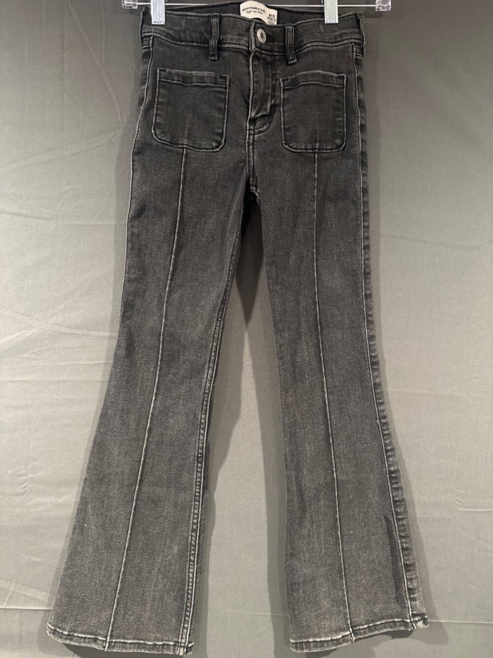 Abercrombie Kids Girls 9/10 Y2K High Rise Flare Bootcut Jeans Retro Denim